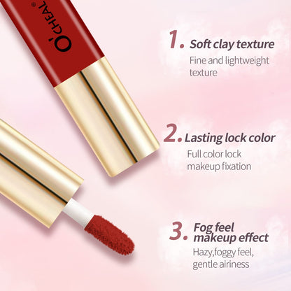 OCHEAL Small Bottle Matte Velvet Waterproof Long-lasting Lip Glaze Mask Queen Nepal