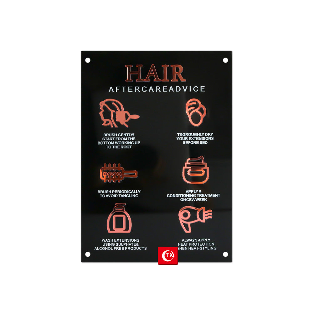 Aftercare Advice And Nail Shape Display Sign Board Mask Queen Nepal