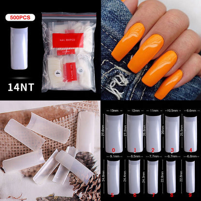 Full Cover Fake Nail Tips Packet False Nails In 10 Different Sizes