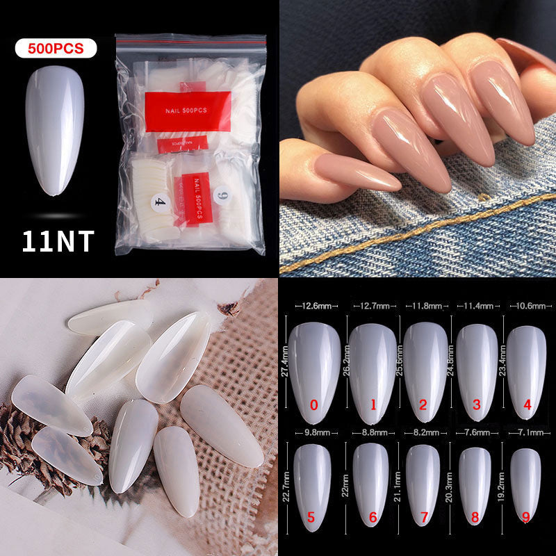 Full Cover Fake Nail Tips Packet False Nails In 10 Different Sizes