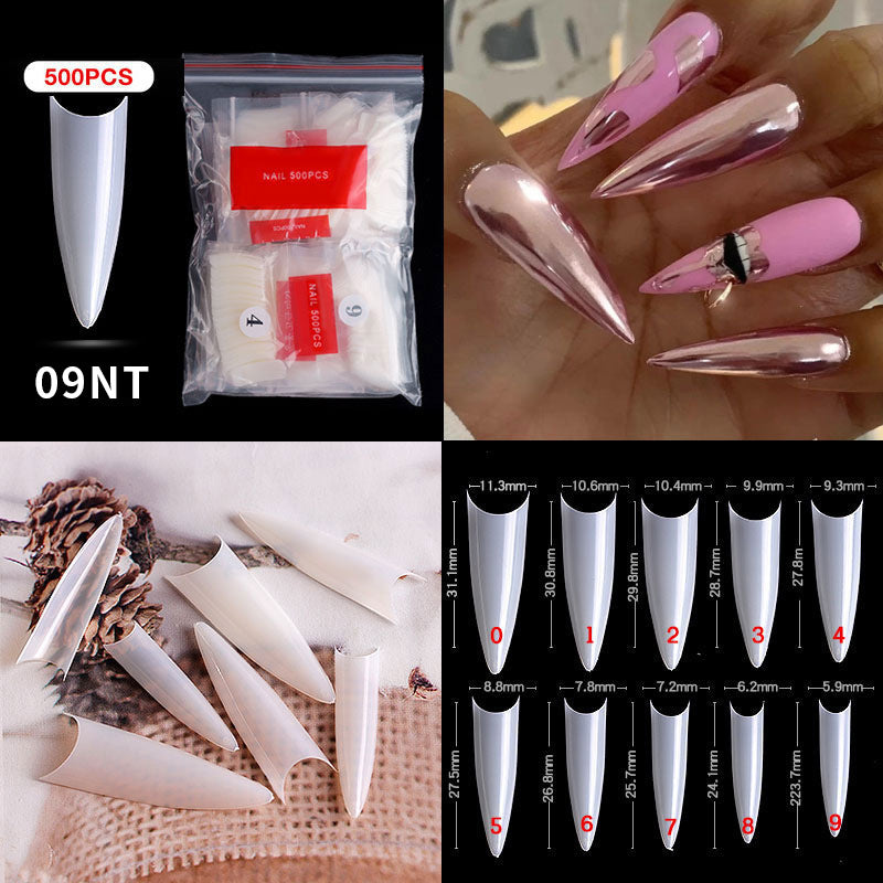 Full Cover Fake Nail Tips Packet False Nails In 10 Different Sizes