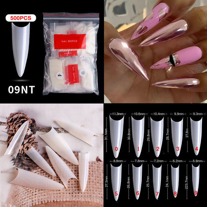 Full Cover Fake Nail Tips Packet False Nails In 10 Different Sizes