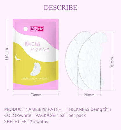 V Shaped Eye Pads for Eyelash Extension 50pcs Makeup Eyelash Patches