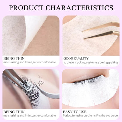 V Shaped Eye Pads for Eyelash Extension 50pcs Makeup Eyelash Patches