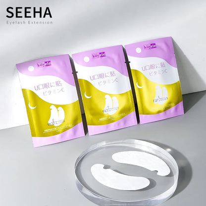 V Shaped Eye Pads for Eyelash Extension 50pcs Makeup Eyelash Patches