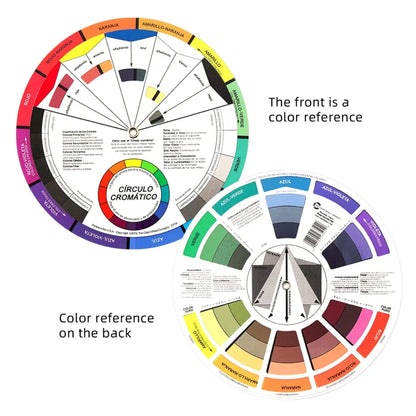Manicure Color Wheel Tattoo Pigment Wheel Color Mix Guide Chart Makeup Color Wheel 23cm Mask Queen Nepal