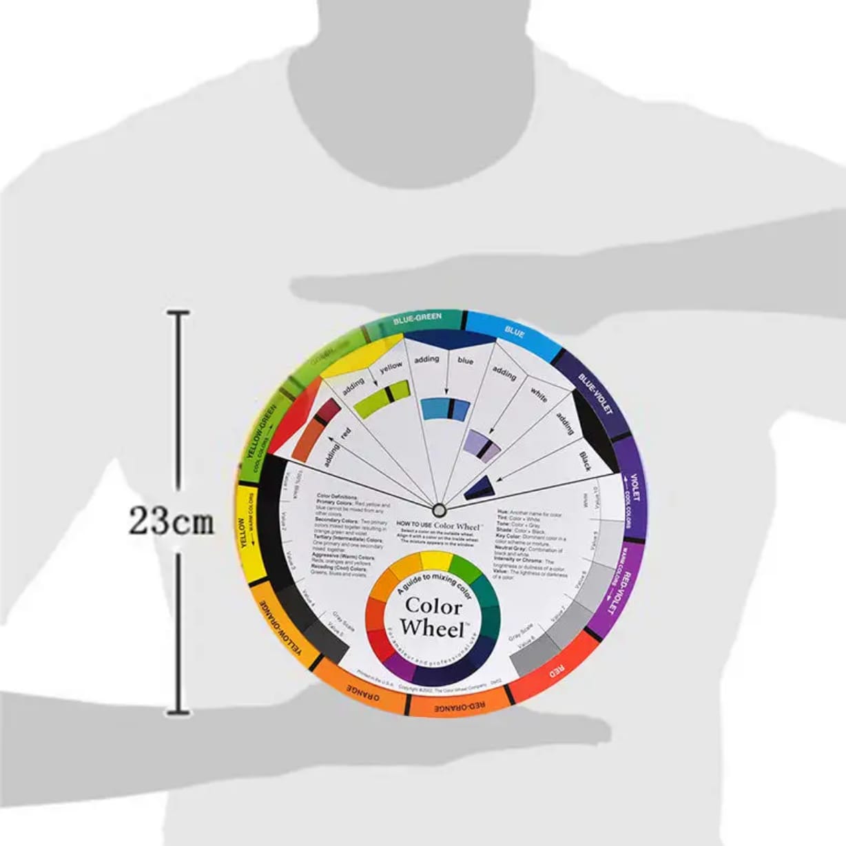 Manicure Color Wheel Tattoo Pigment Wheel Color Mix Guide Chart Makeup Color Wheel 23cm Mask Queen Nepal