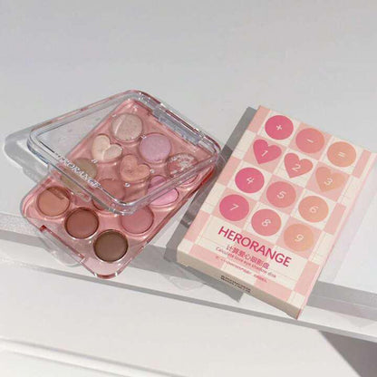 Herorange Calculate Love Disk 12 Color Eyeshadow Palette Easy Beauty Nepal
