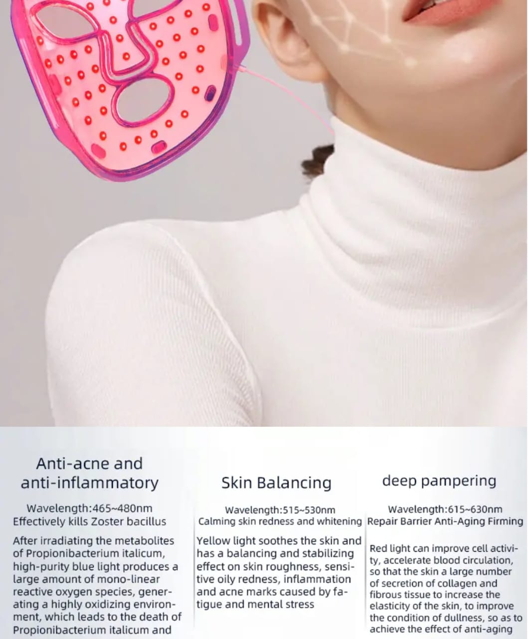 EMS Led Mask Micro Current Facemassager Mask Queen Nepal