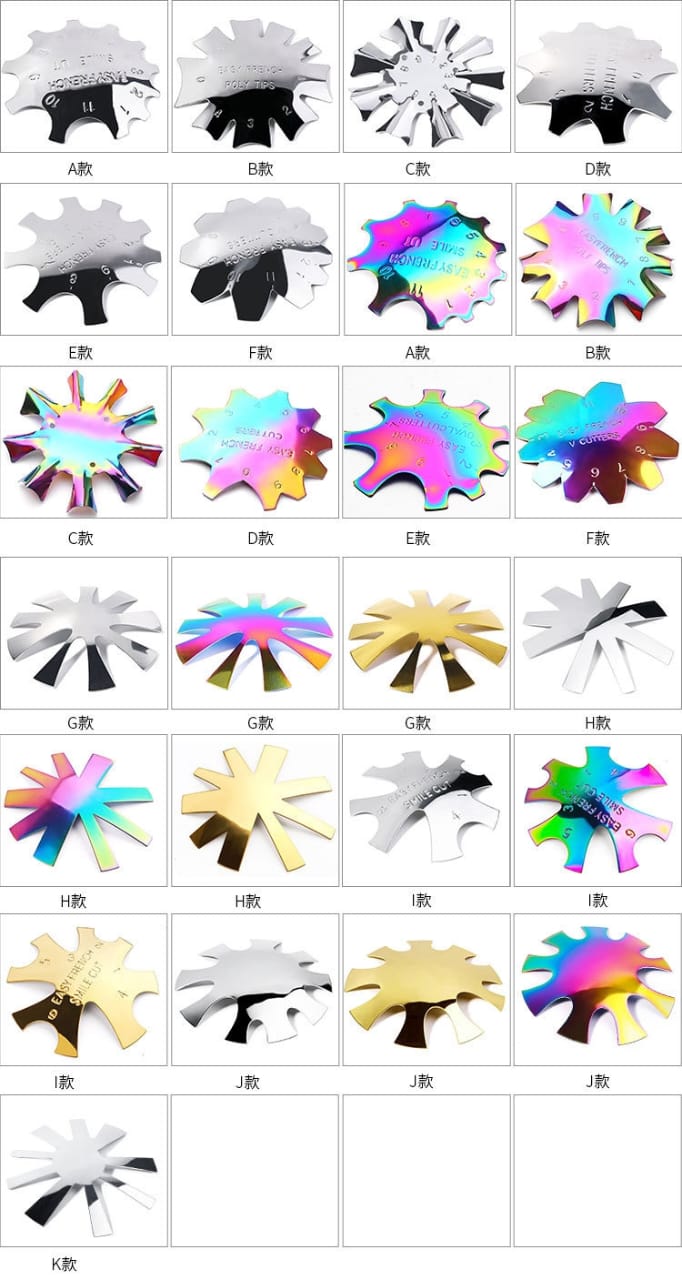 Menicure French Template Mask Queen Nepal