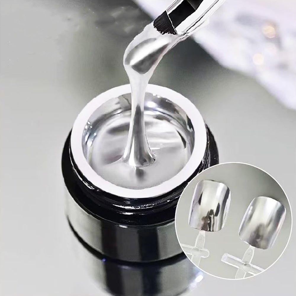 3D Metal Paint Nail Gel Silver & Golden Mask Queen Nepal