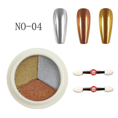Nail Art Chrome Powder 6 color Mask Queen Nepal