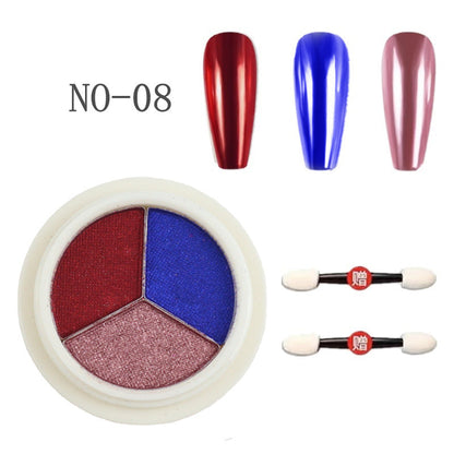 Nail Art Chrome Powder 6 color Mask Queen Nepal