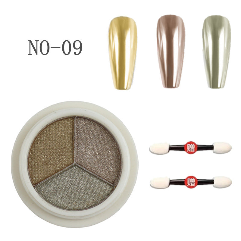 Nail Art Chrome Powder 6 color Mask Queen Nepal