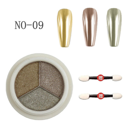 Nail Art Chrome Powder 6 color Mask Queen Nepal