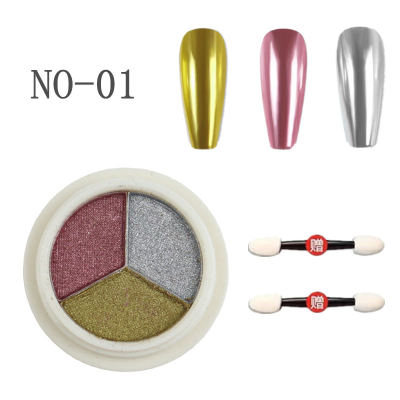 Nail Art Chrome Powder 6 color Mask Queen Nepal