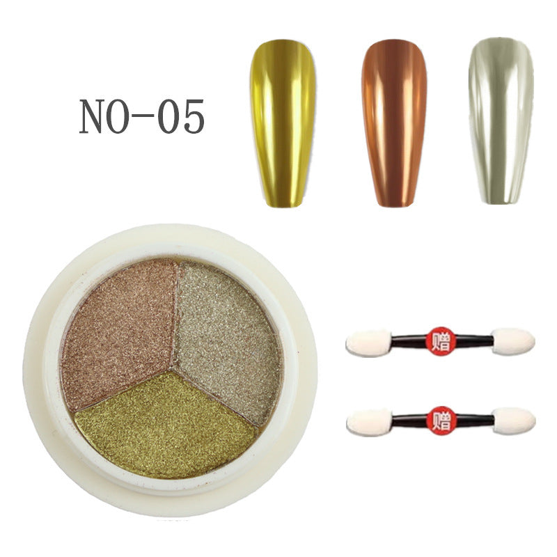 Nail Art Chrome Powder 6 color Mask Queen Nepal