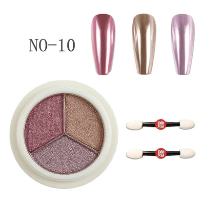 Nail Art Chrome Powder 6 color Mask Queen Nepal