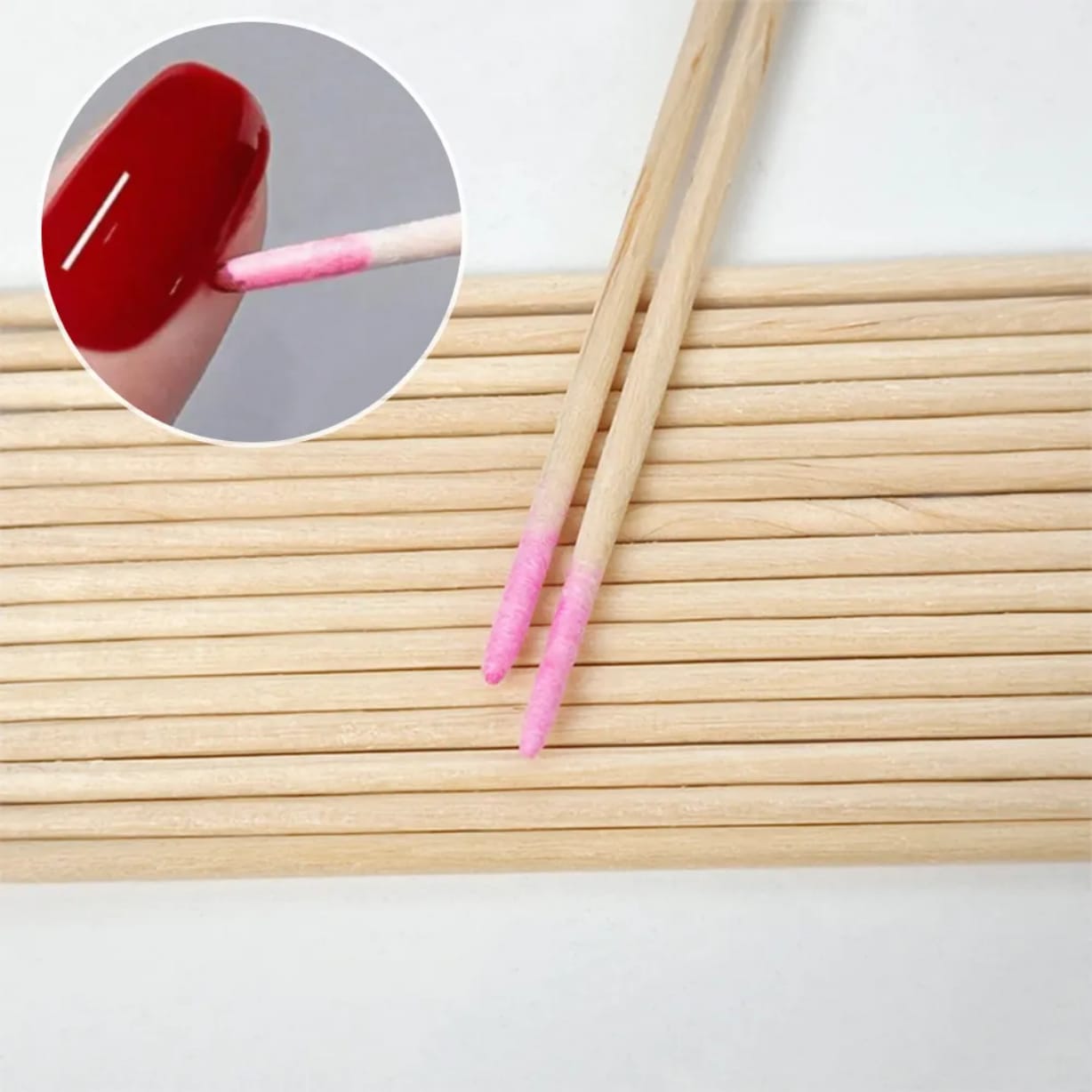 Nail Wood Cotton Swab Cleaning Micro Brush Mask Queen Nepal
