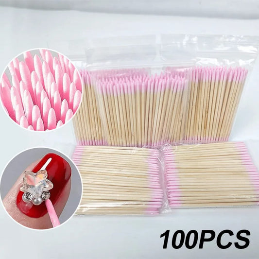 Nail Wood Cotton Swab Cleaning Micro Brush Mask Queen Nepal