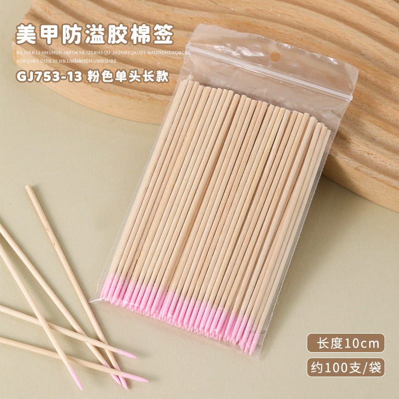 Nail Wood Cotton Swab Cleaning Micro Brush Mask Queen Nepal