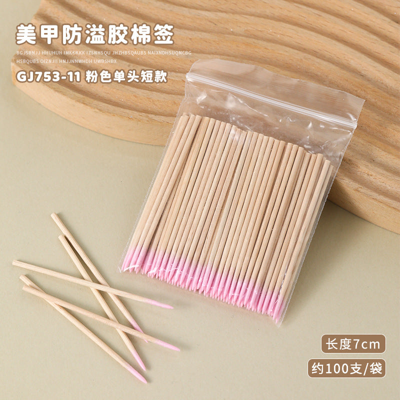 Nail Wood Cotton Swab Cleaning Micro Brush Mask Queen Nepal