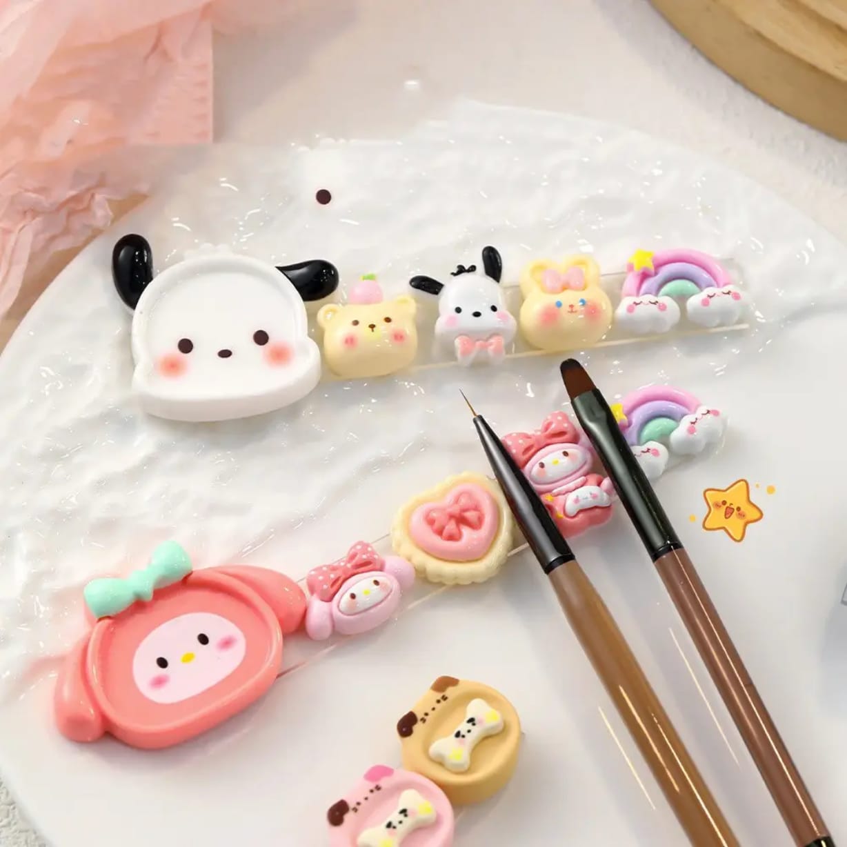 Cartoon Nail Brush Holder Mask Queen Nepal