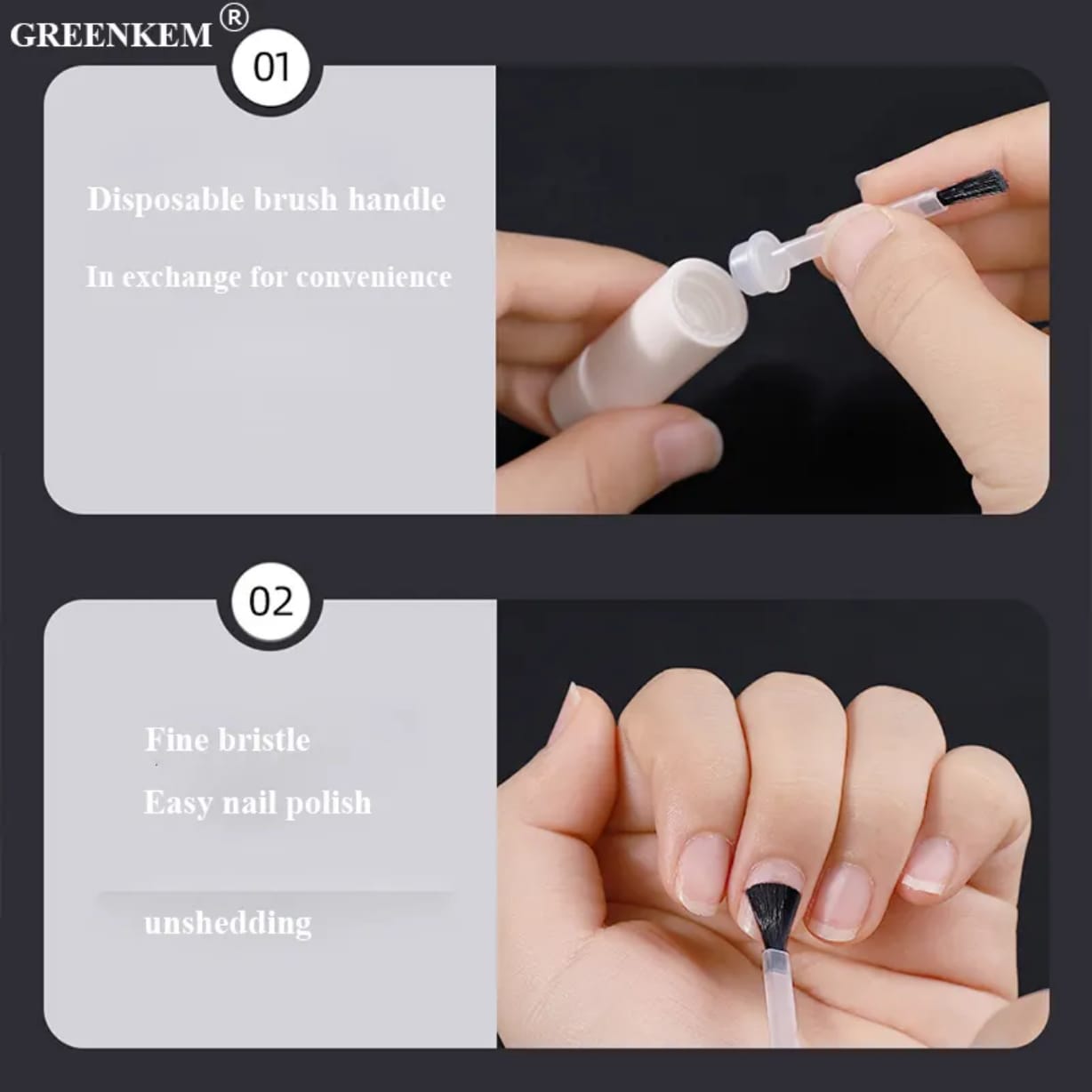 Disposable Nail Gel Polish Brush 50Pcs/Box Mask Queen Nepal