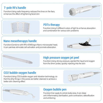 7 in 1 Hydro Oxygen Machine With Pdt K50 Hydrafacial Machine Mask Queen Nepal