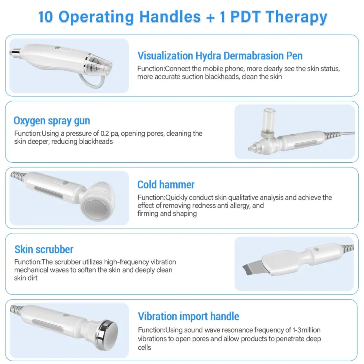 7 in 1 Hydro Oxygen Machine With Pdt K50 Hydrafacial Machine Mask Queen Nepal