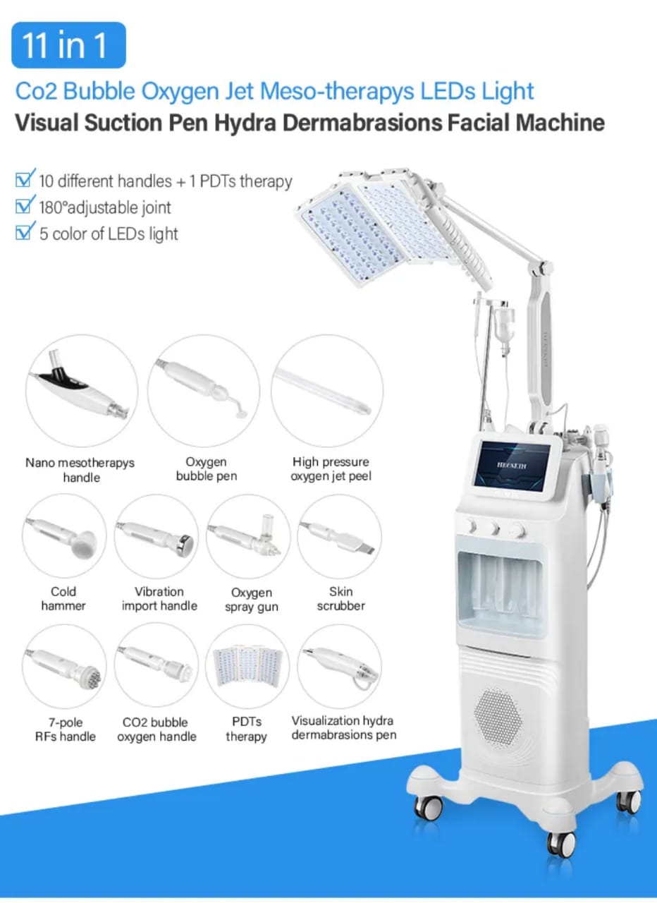 7 in 1 Hydro Oxygen Machine With Pdt K50 Hydrafacial Machine Mask Queen Nepal