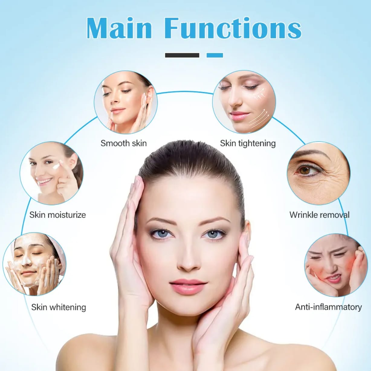 7 in 1 Hydro Oxygen Machine With Pdt K50 Hydrafacial Machine Mask Queen Nepal