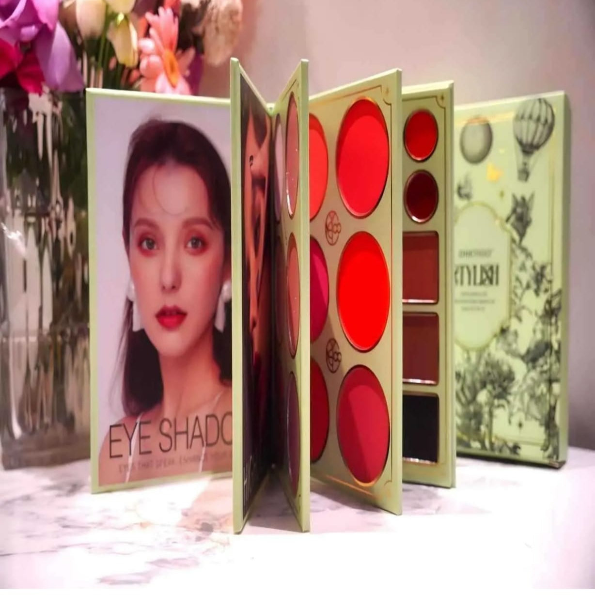 ONEYIOO Stylish 50 Color Eye & Face Palette Makeup Book AZ-220 Easy Beauty Nepal