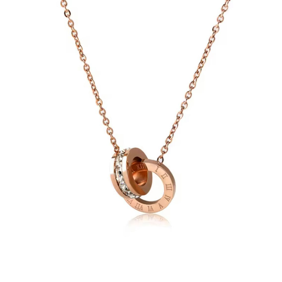 Diamond Necklace Non-Tarnish Stainless Steel Chain Gold Pendant Easy Beauty Nepal