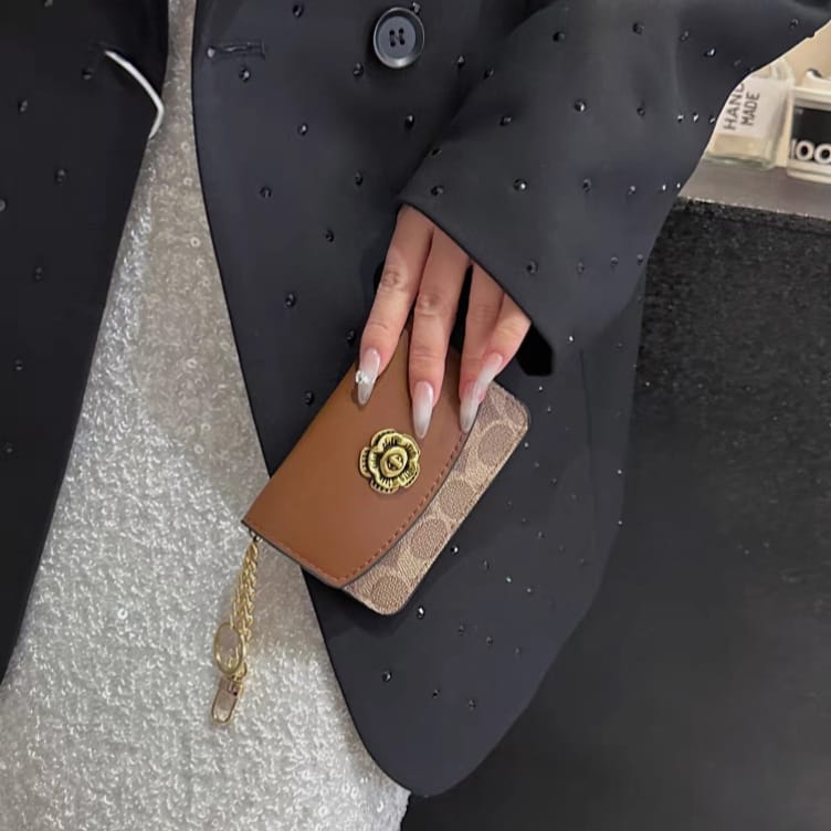 Cute Tri Folded Small Ladies Premium Wallet (No Chain) Easy Beauty Nepal