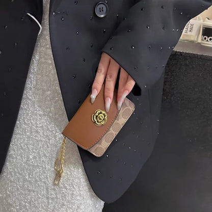 Cute Tri Folded Small Ladies Premium Wallet (No Chain) Easy Beauty Nepal