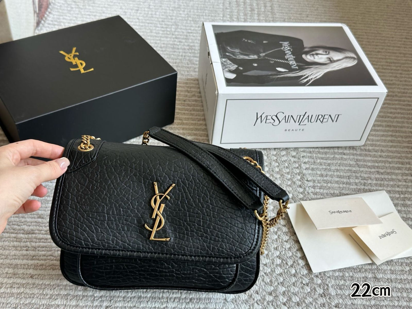 Saint Laurent Niki Mini Leather Shoulder Bag Easy Beauty Nepal