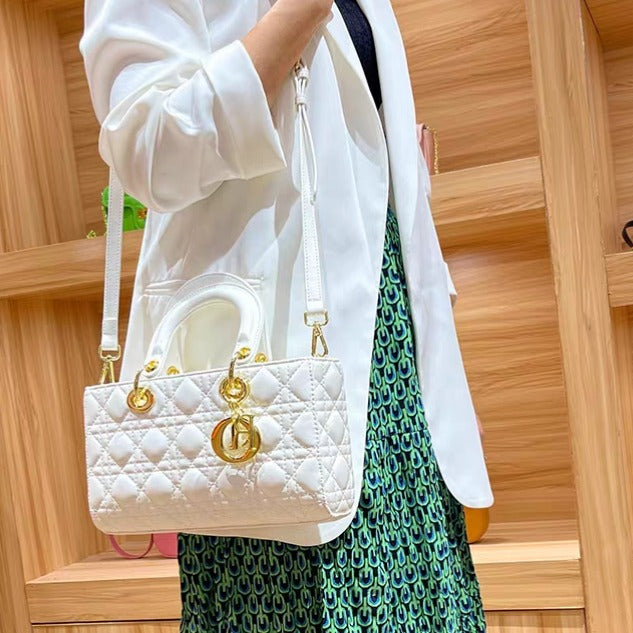 Dior Medium Lady D-Joy Bag In Latte Lambskin With Cannage Stitching Easy Beauty Nepal