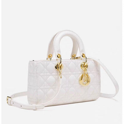 Dior Medium Lady D-Joy Bag In Latte Lambskin With Cannage Stitching Easy Beauty Nepal