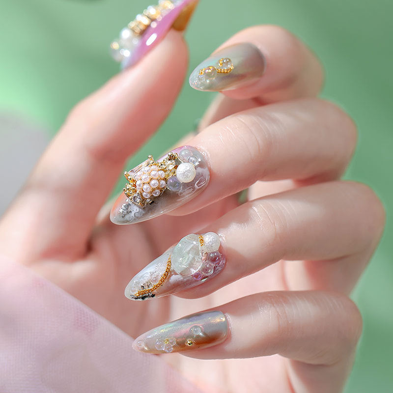 Fashion Piece Nail Stone Mask Queen Nepal