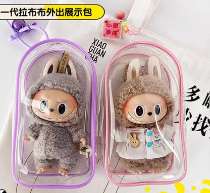 Labubu Doll Large Transparent Display Bag Easy Beauty Nepal