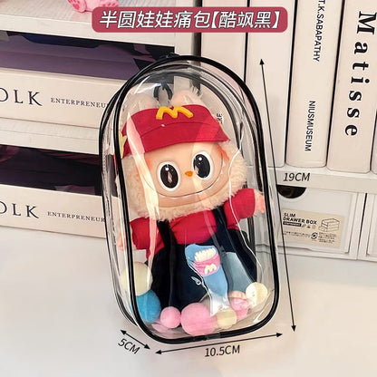 Labubu Doll Large Transparent Display Bag Easy Beauty Nepal