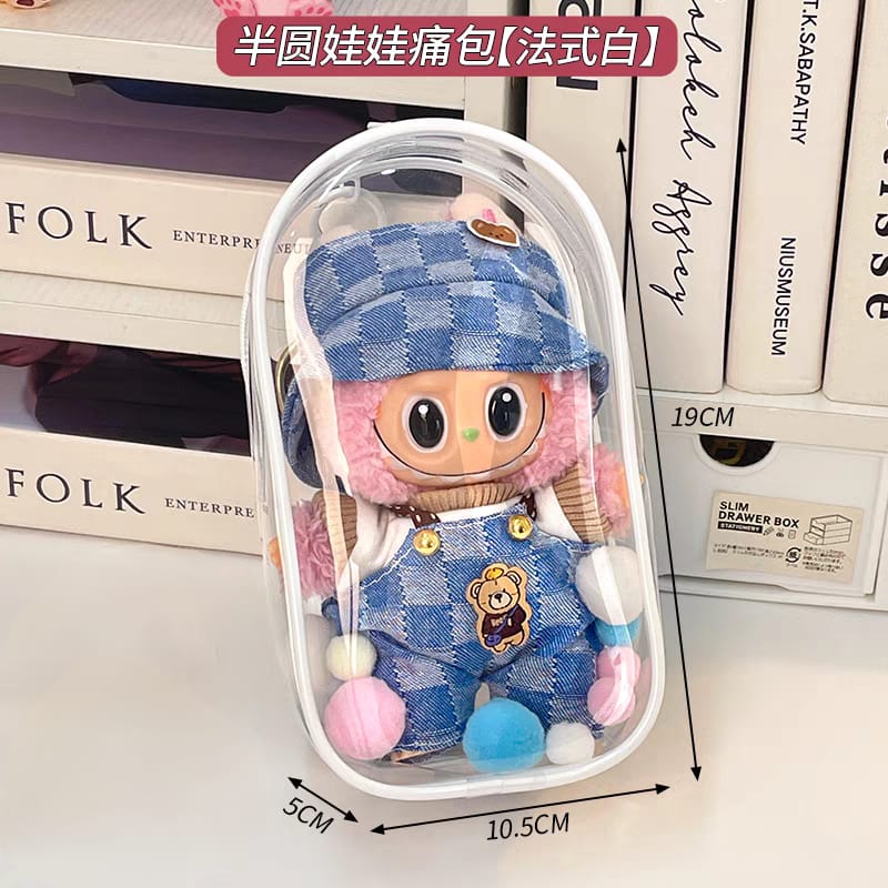 Labubu Doll Large Transparent Display Bag Easy Beauty Nepal