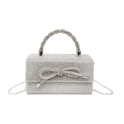 Gorgeous Rhinestones Bow Chain Shoulder Luxury Bag Easy Beauty Nepal
