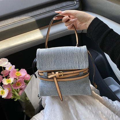 Designer Vintage Boho Moschino Tie Me Denim Bag Easy Beauty Nepal