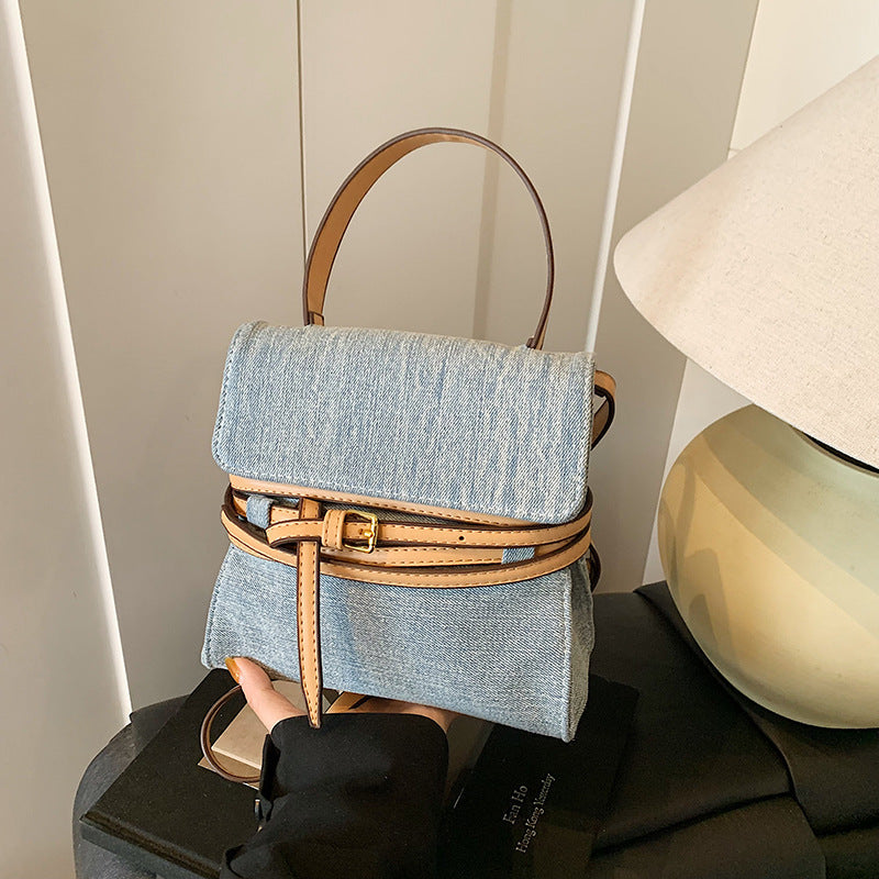 Designer Vintage Boho Moschino Tie Me Denim Bag Easy Beauty Nepal