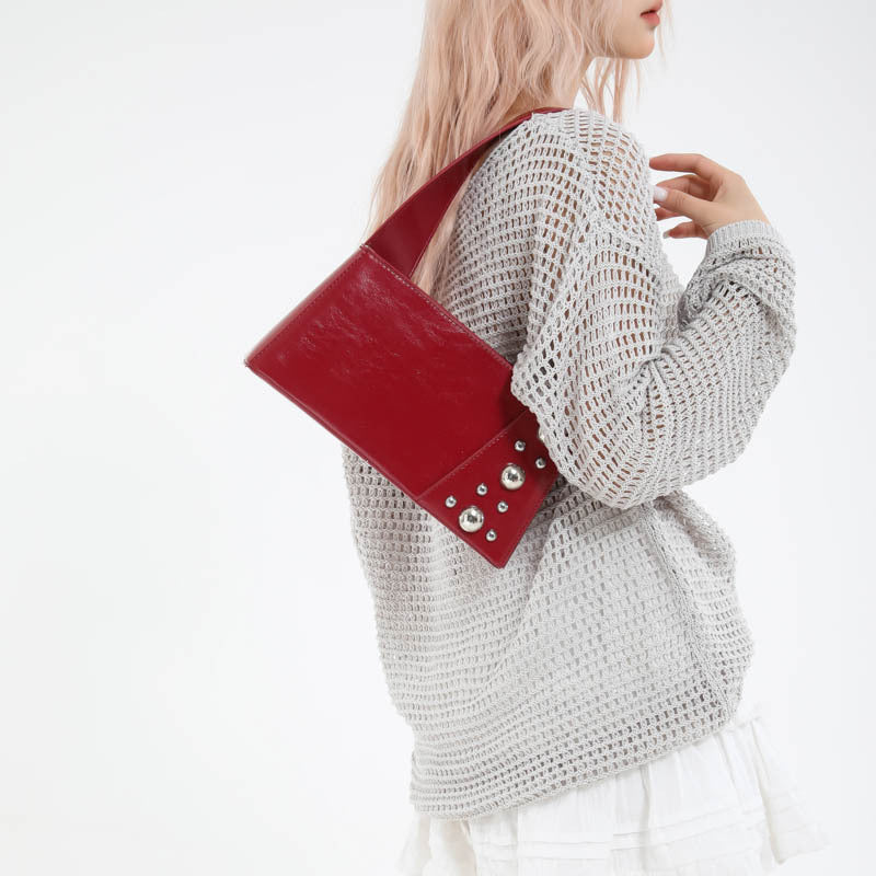 Ladies New Luxury Designer Rivet Shoulder Bag Easy Beauty Nepal