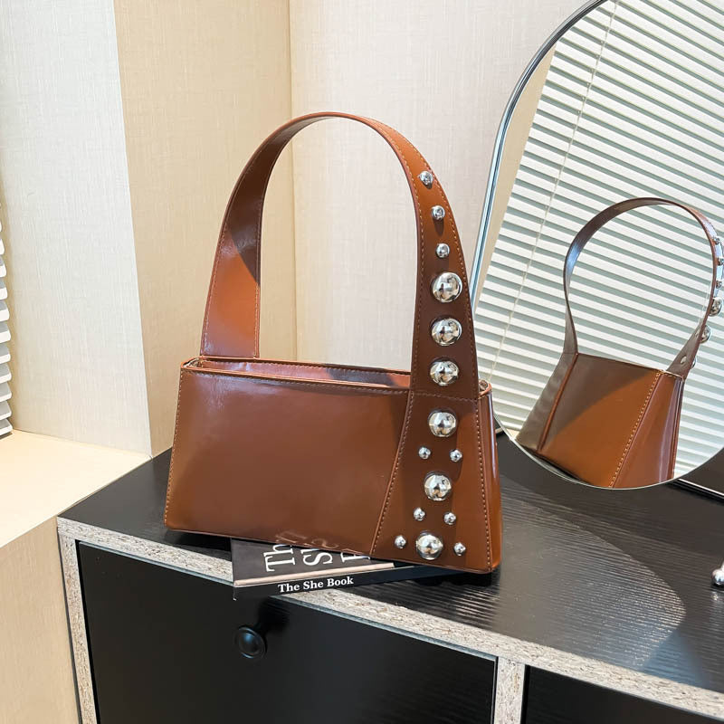 Ladies New Luxury Designer Rivet Shoulder Bag Easy Beauty Nepal