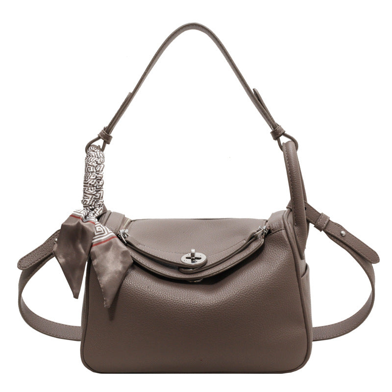 Autumn Fashion Shoulder & Crossbody With Pillow Texture Tote Gray Bag Easy Beauty Nepal