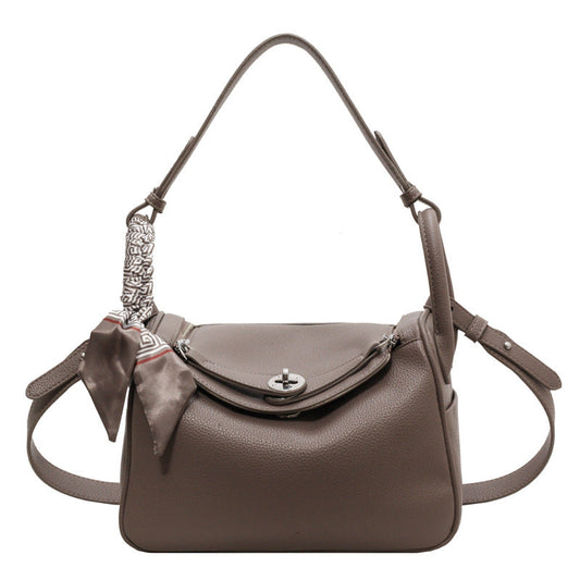 Autumn Fashion Shoulder & Crossbody With Pillow Texture Tote Gray Bag Easy Beauty Nepal